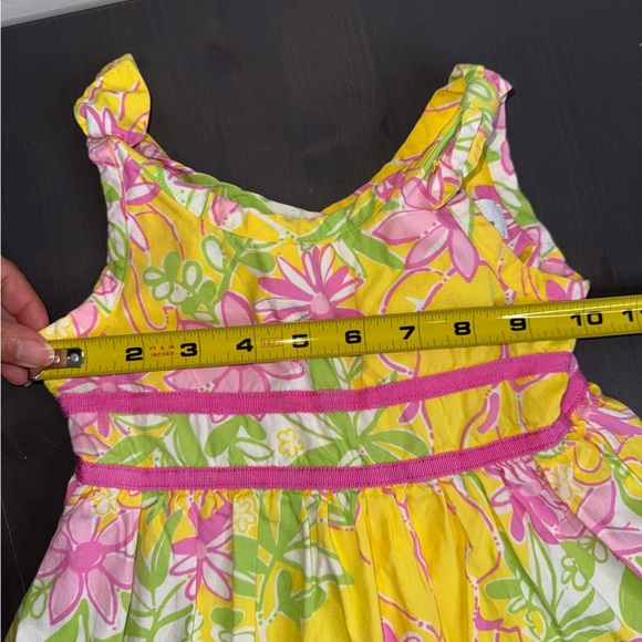 Vintage Lilly Pulitzer Dress Girl’s Garden Vista Jungle Elephant Yellow - Picture 6 of 7